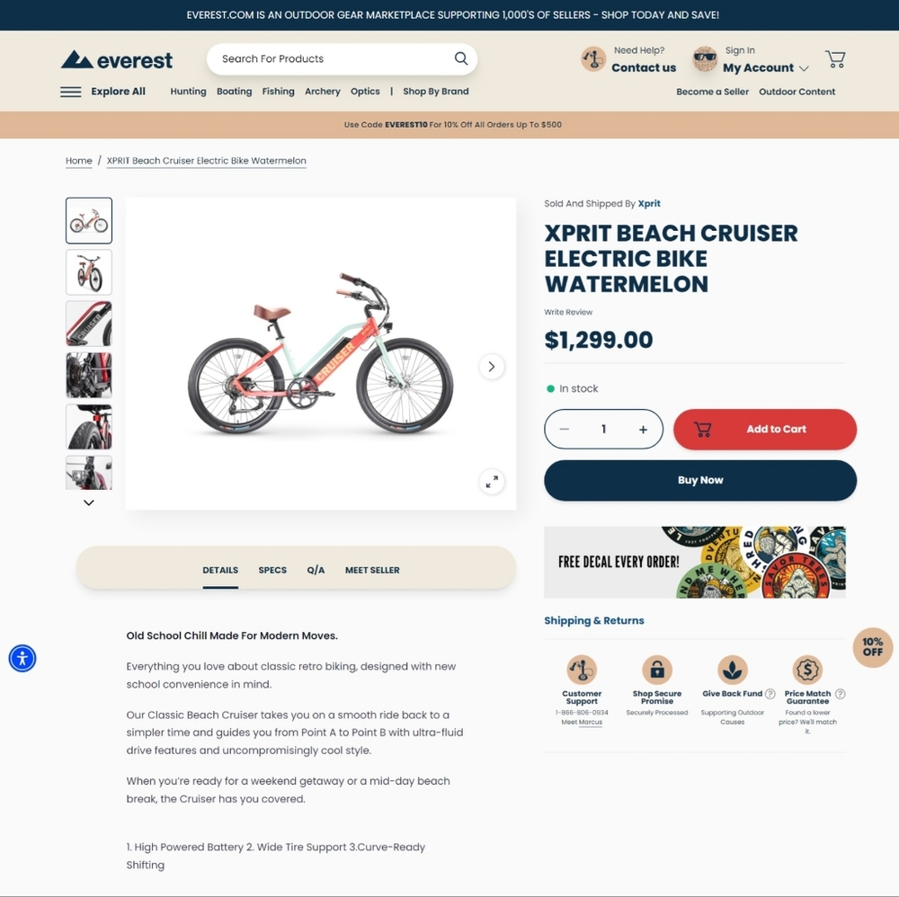 2 Electric Beach cruisers